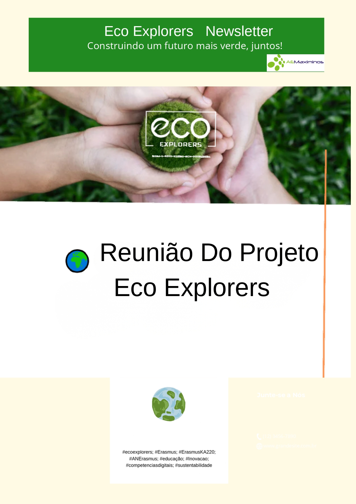 Reunião do projeto Eco Explorers