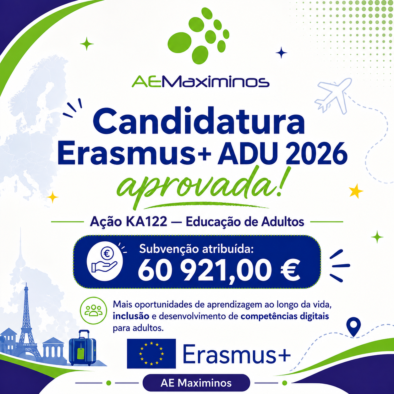 🎉 Uma excelente notícia para o AE Maximinos!