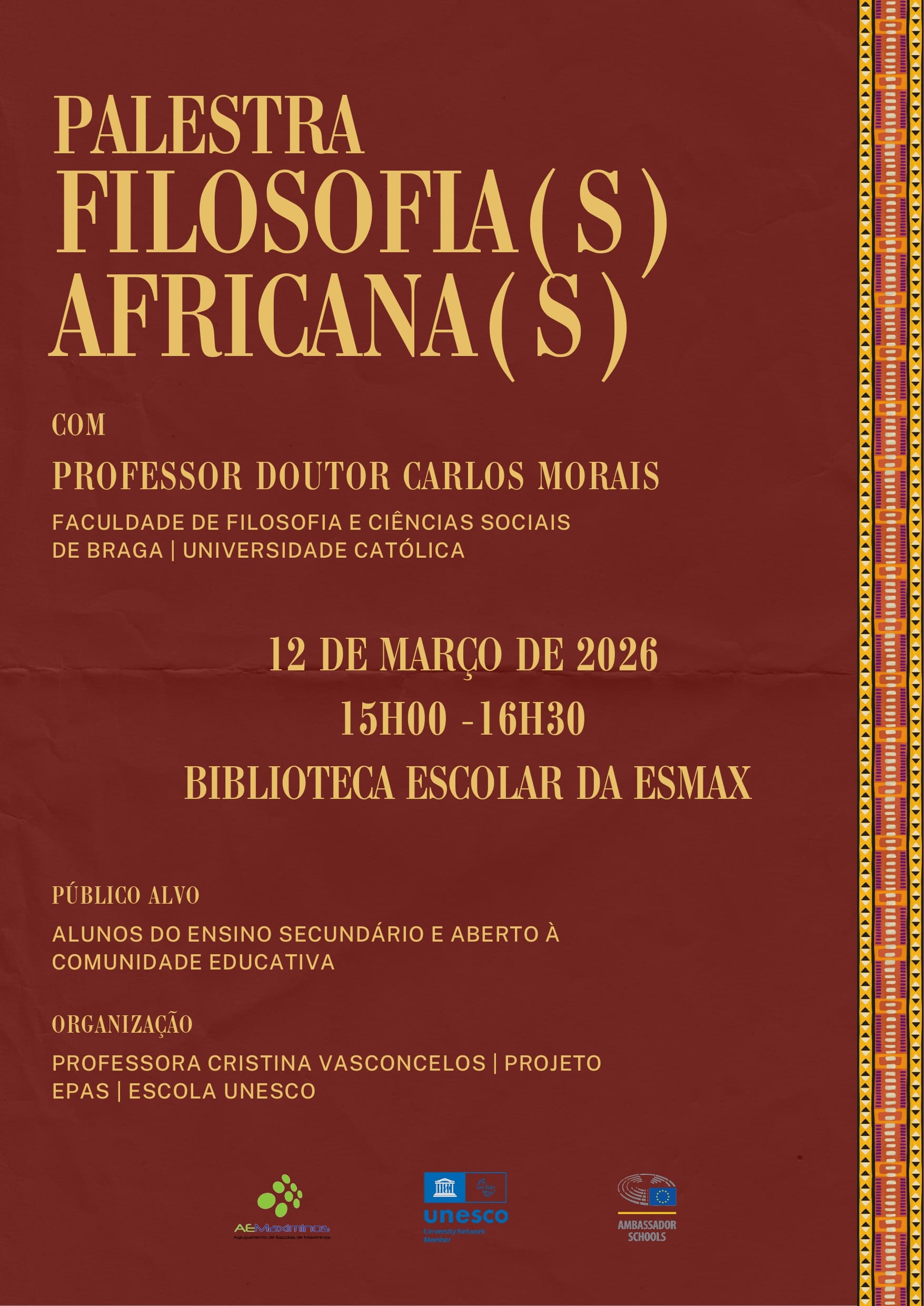 PalestraFILOSOFIASAFRICANAS