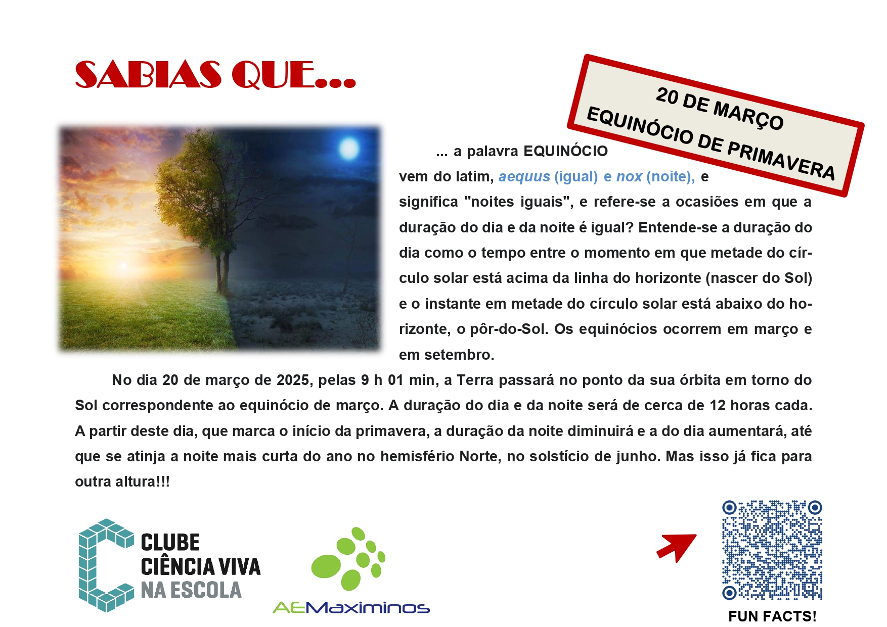 SABIAS QUE 8 Equinócio